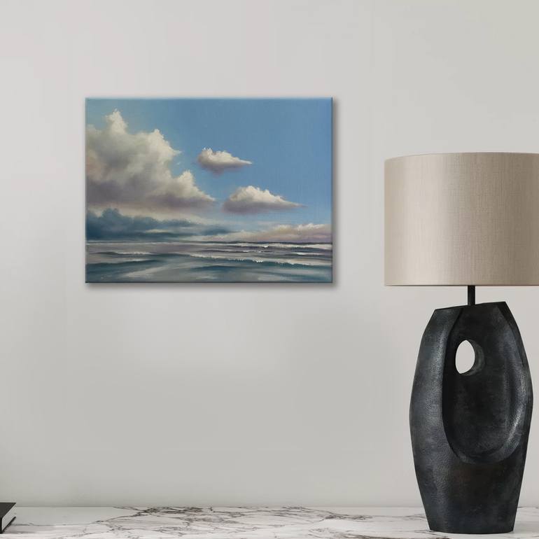 Original Classicism Seascape Painting by Mullo Art