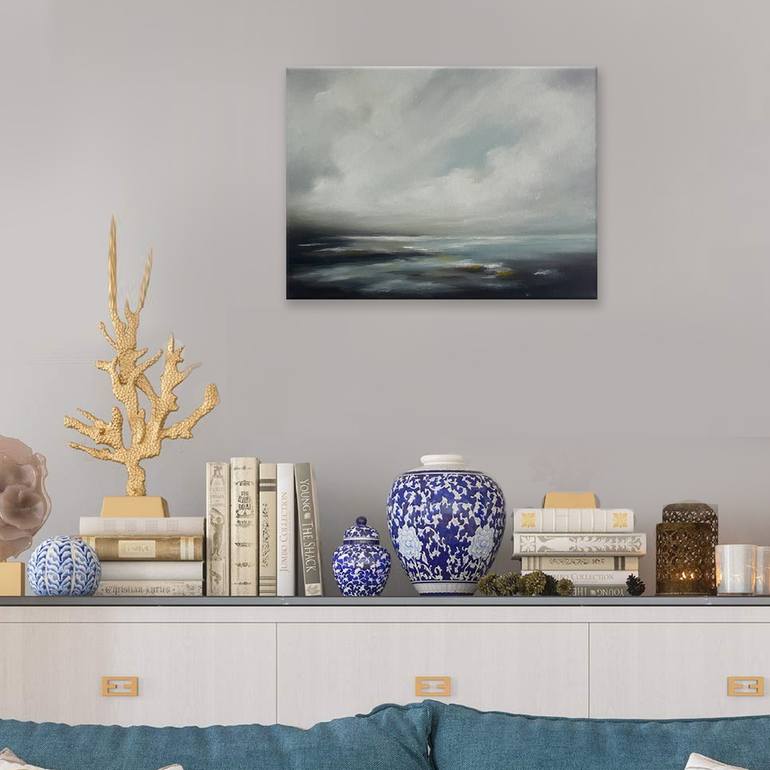 Original Classicism Seascape Painting by Mullo Art