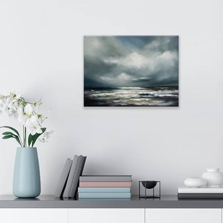 Original Abstract Seascape Painting by Mullo Art