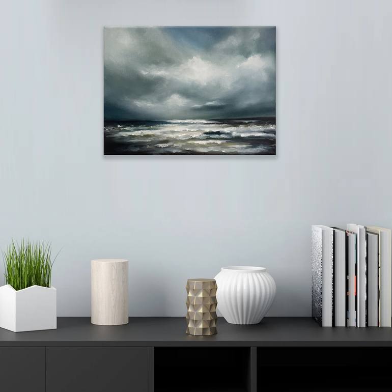 Original Abstract Seascape Painting by Mullo Art