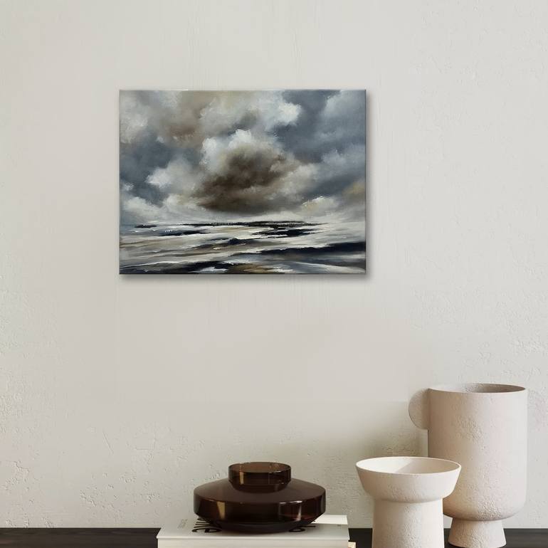 Original Classicism Seascape Painting by Mullo Art
