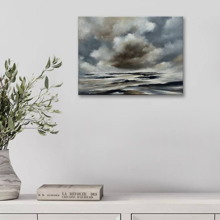 Original Classicism Seascape Painting by Mullo Art