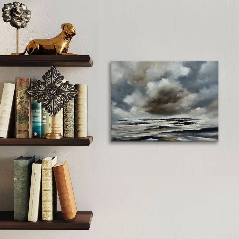 Original Classicism Seascape Painting by Mullo Art