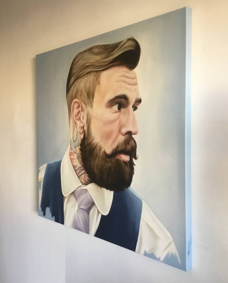 Original Classicism People Painting by Mullo Art