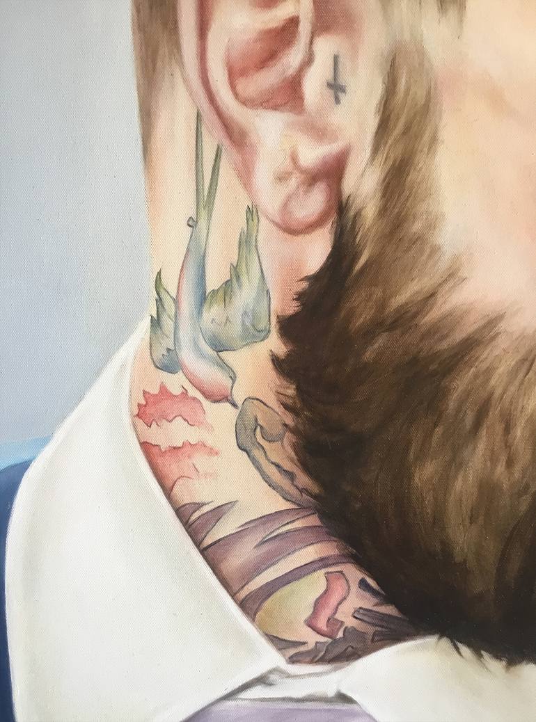 Original Classicism People Painting by Mullo Art