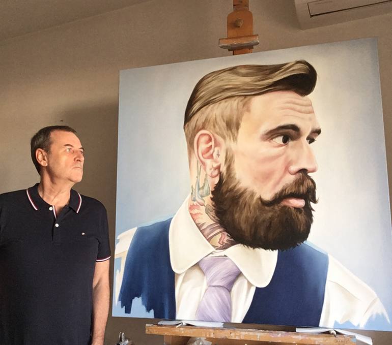 Original Classicism People Painting by Mullo Art