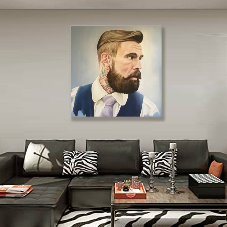 Original Classicism People Painting by Mullo Art