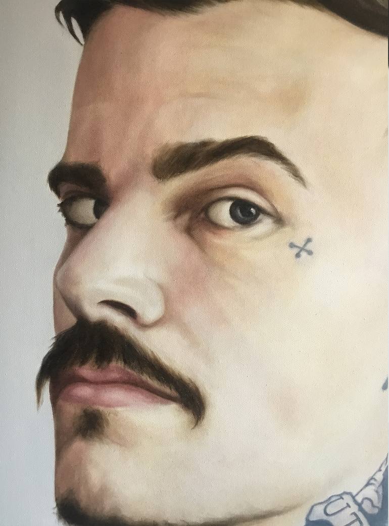 Original Portraiture People Painting by Mullo Art
