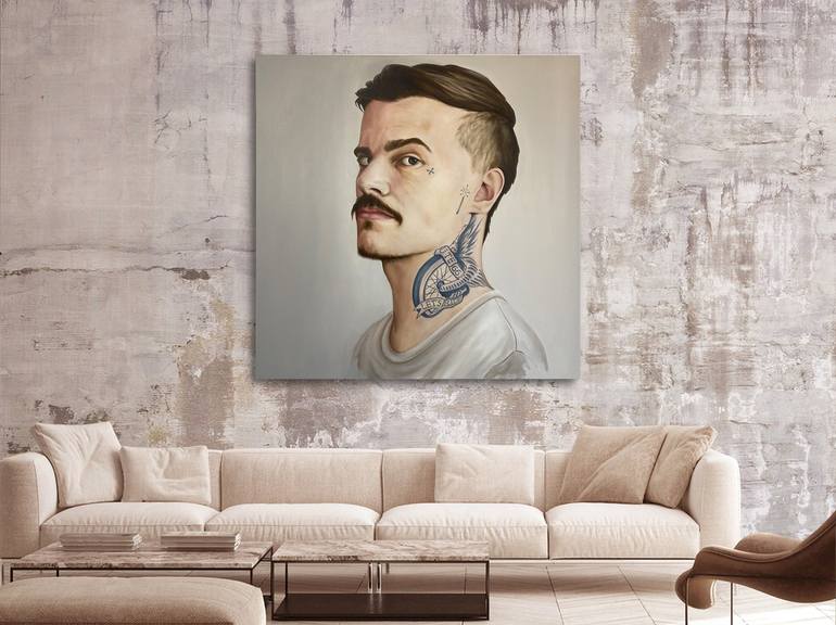 Original Portraiture People Painting by Mullo Art