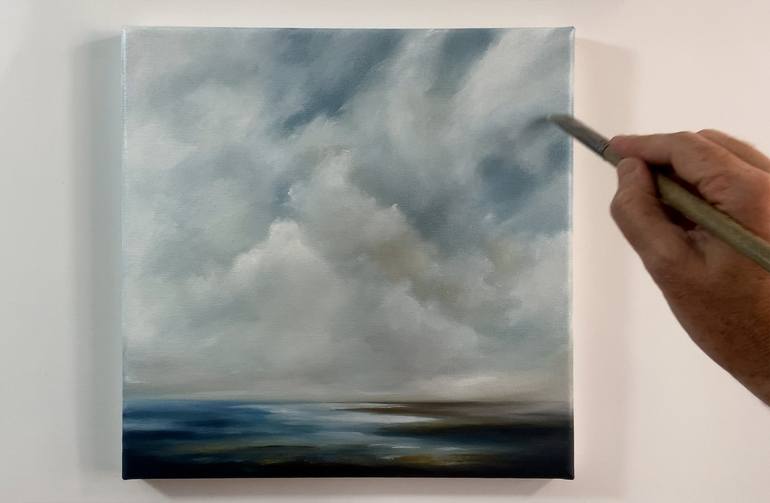 Original Classicism Seascape Painting by Mullo Art