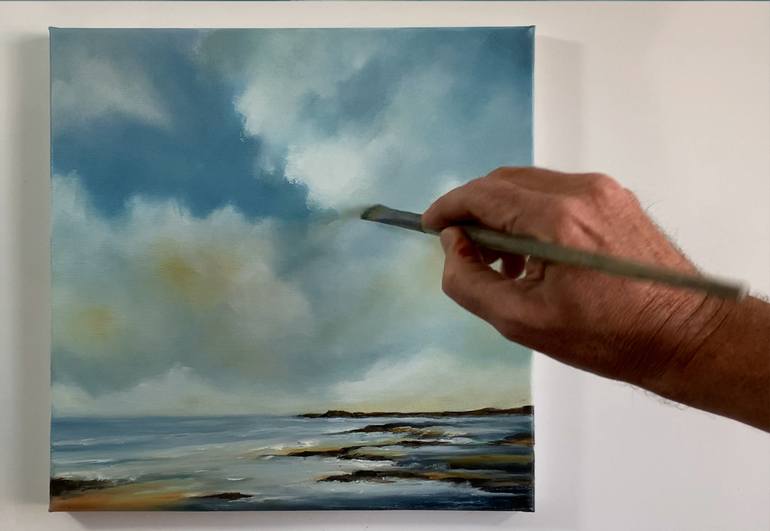 Original Classicism Seascape Painting by Mullo Art