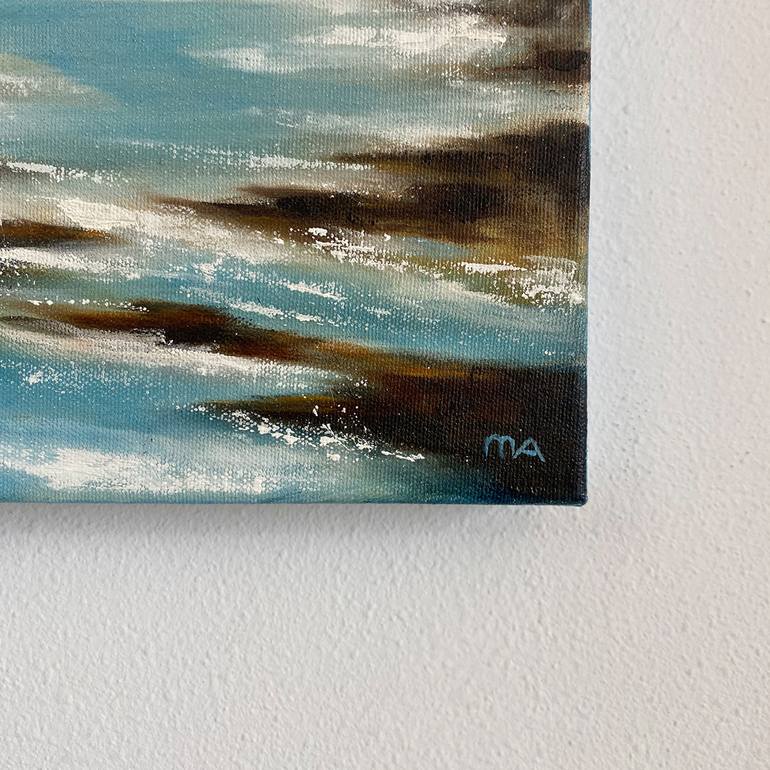 Original Contemporary Seascape Painting by Mullo Art