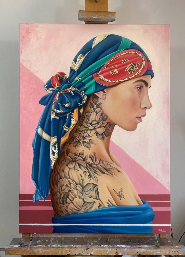 Original Classicism People Painting by Mullo Art