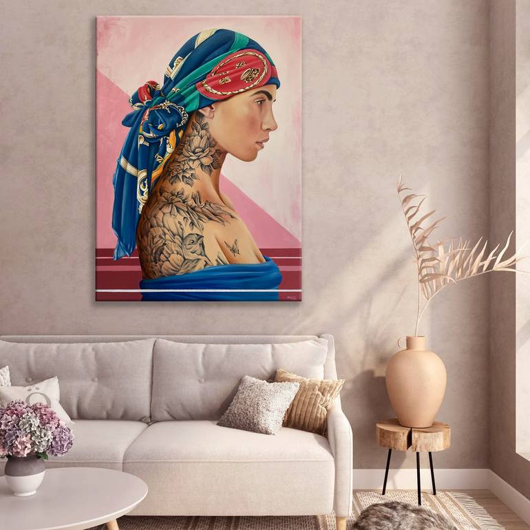 Original Classicism People Painting by Mullo Art