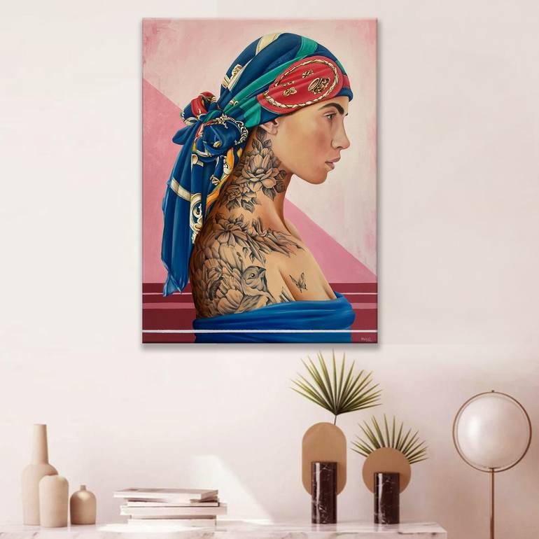 Original Classicism People Painting by Mullo Art