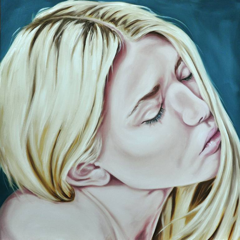 Original People Painting by Mullo Art | Other Art on Canvas | Thoughts of You