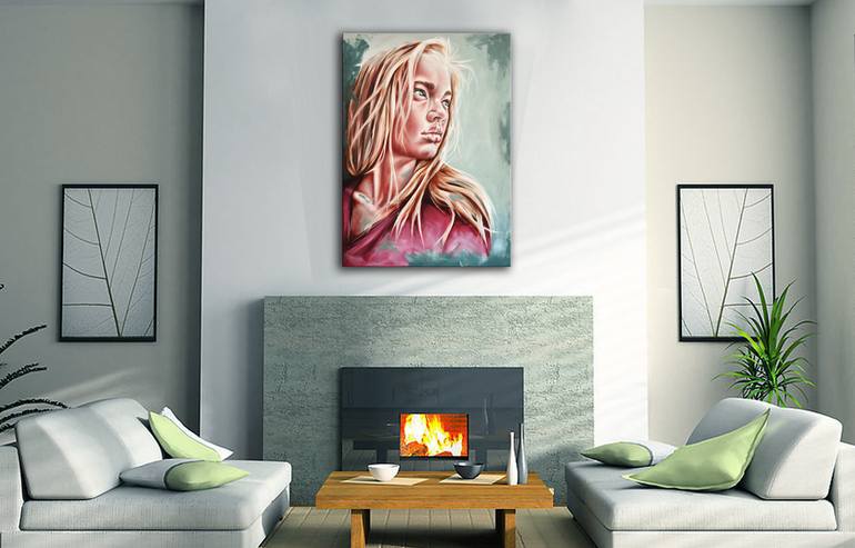 Original Modernism People Painting by Mullo Art