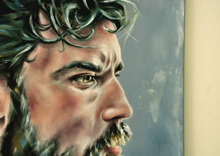 Original Modernism People Painting by Mullo Art