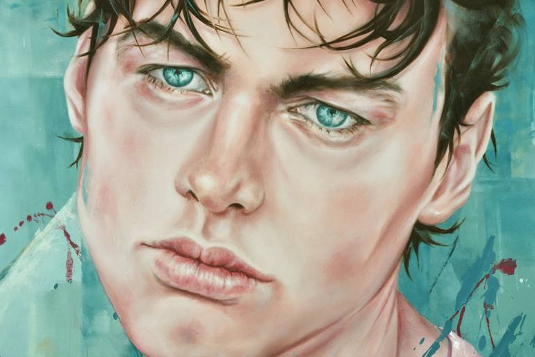 Original Portraiture Portrait Painting by Mullo Art