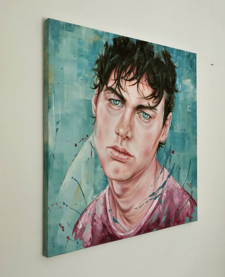 Original Portraiture Portrait Painting by Mullo Art