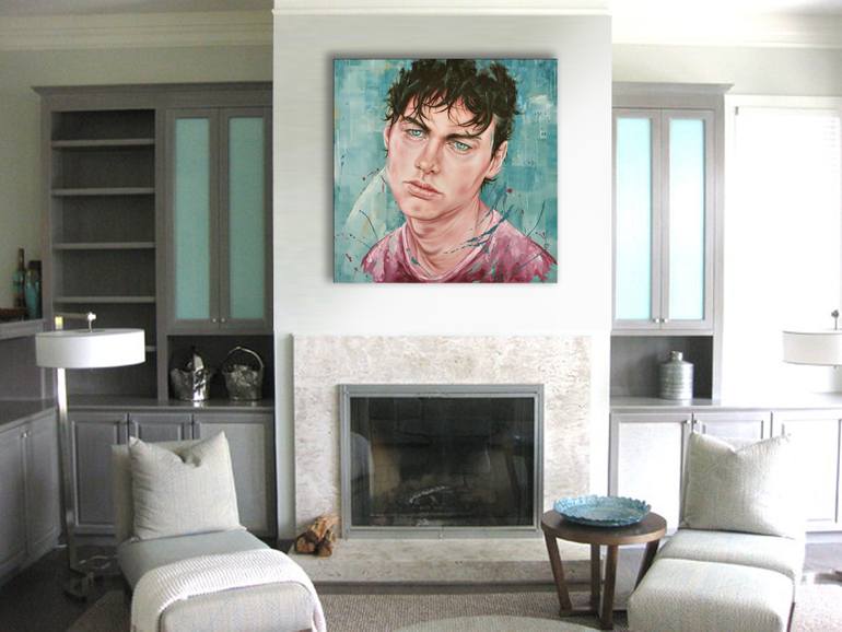 Original Portraiture Portrait Painting by Mullo Art