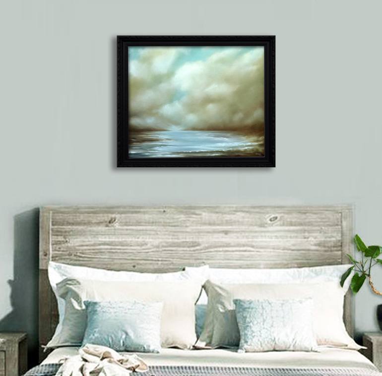 Original Abstract Seascape Painting by MULLO Art