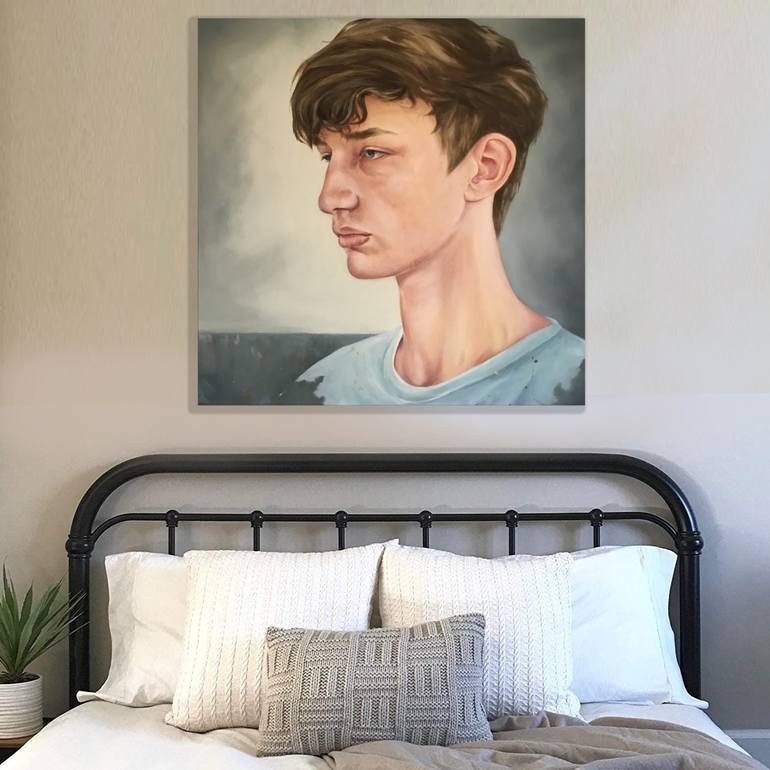 Original Contemporary People Painting by Mullo Art