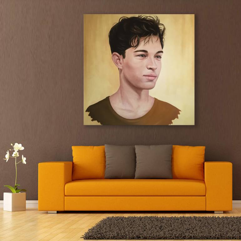 Original Contemporary People Painting by Mullo Art
