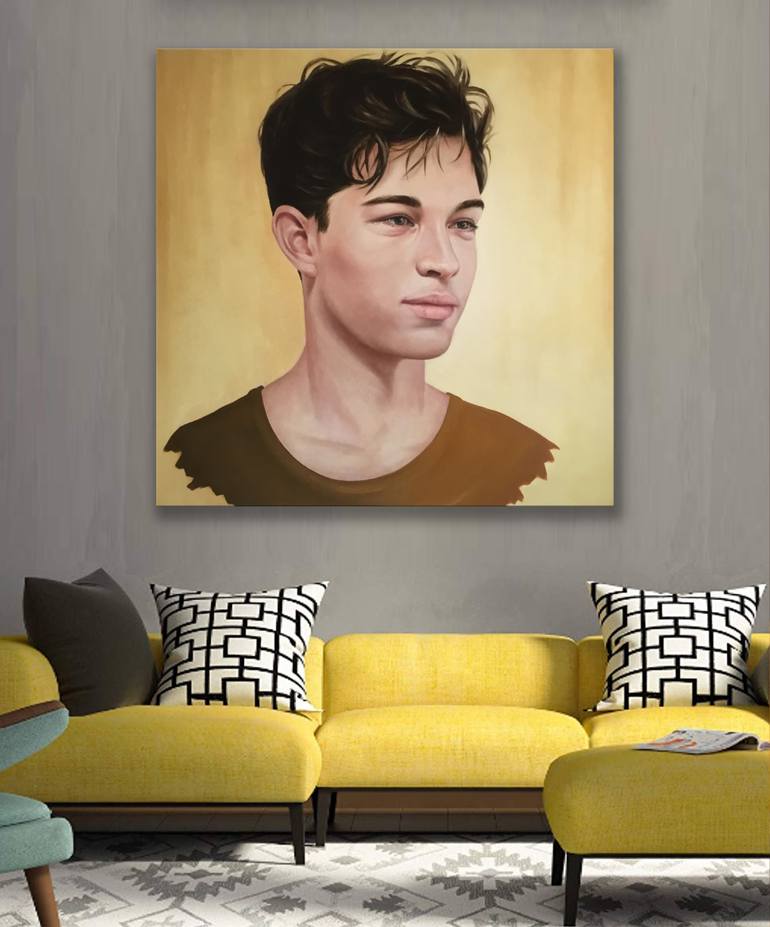 Original Contemporary People Painting by Mullo Art