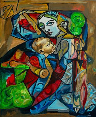 Madonna with a child - Embrace of Eternity thumb