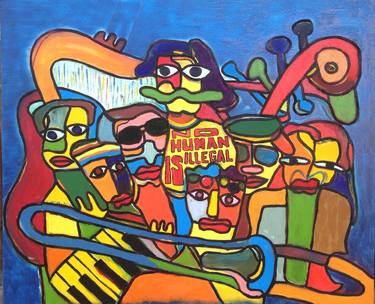 Original Abstract Expressionism Music Paintings by Martynas Ivinskas