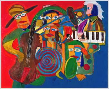 Print of Music Paintings by Martynas Ivinskas