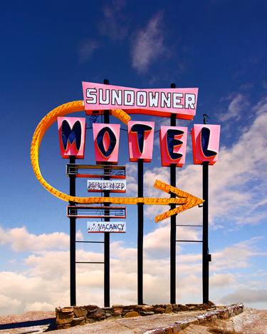 Saatchi Art Artist Ed Freeman; Photography, “Sundowner Motel, Desert Shores CA - Edition of 50” #art