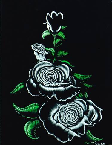 Four White Roses thumb