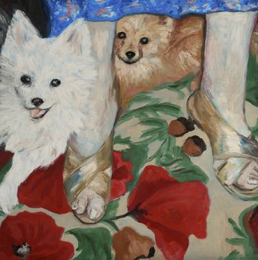 Print of Figurative Dogs Paintings by kelly witmer