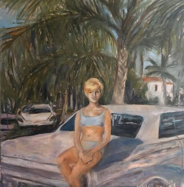 Print of Figurative Beach Paintings by kelly witmer