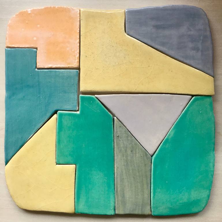 Original Art Deco Abstract Sculpture by kelly witmer