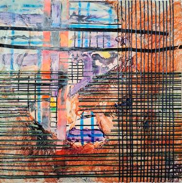 Original Abstract Mixed Media by Mikaela Rydin