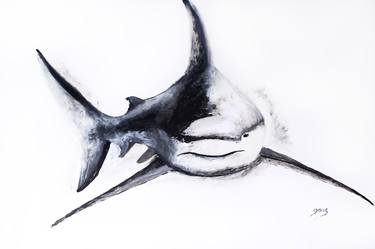 Shark. realism. Living Room Wall Art Bedroom Wall Art Decor Abstract Flowers Contemporary Decorating thumb