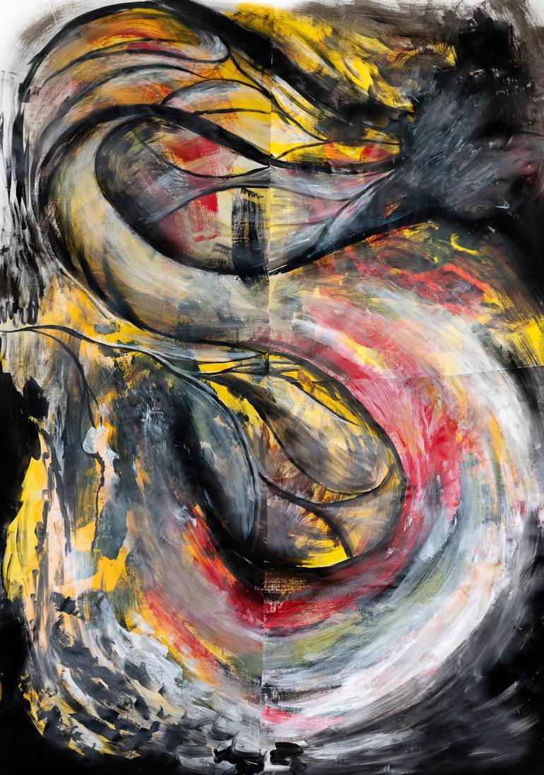 Original Abstract Expressionism Abstract Painting by Aleksandra Cherepanova