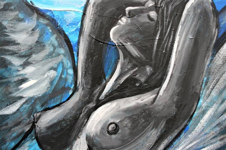 Original Figurative Nude Painting by Aleksandra Cherepanova