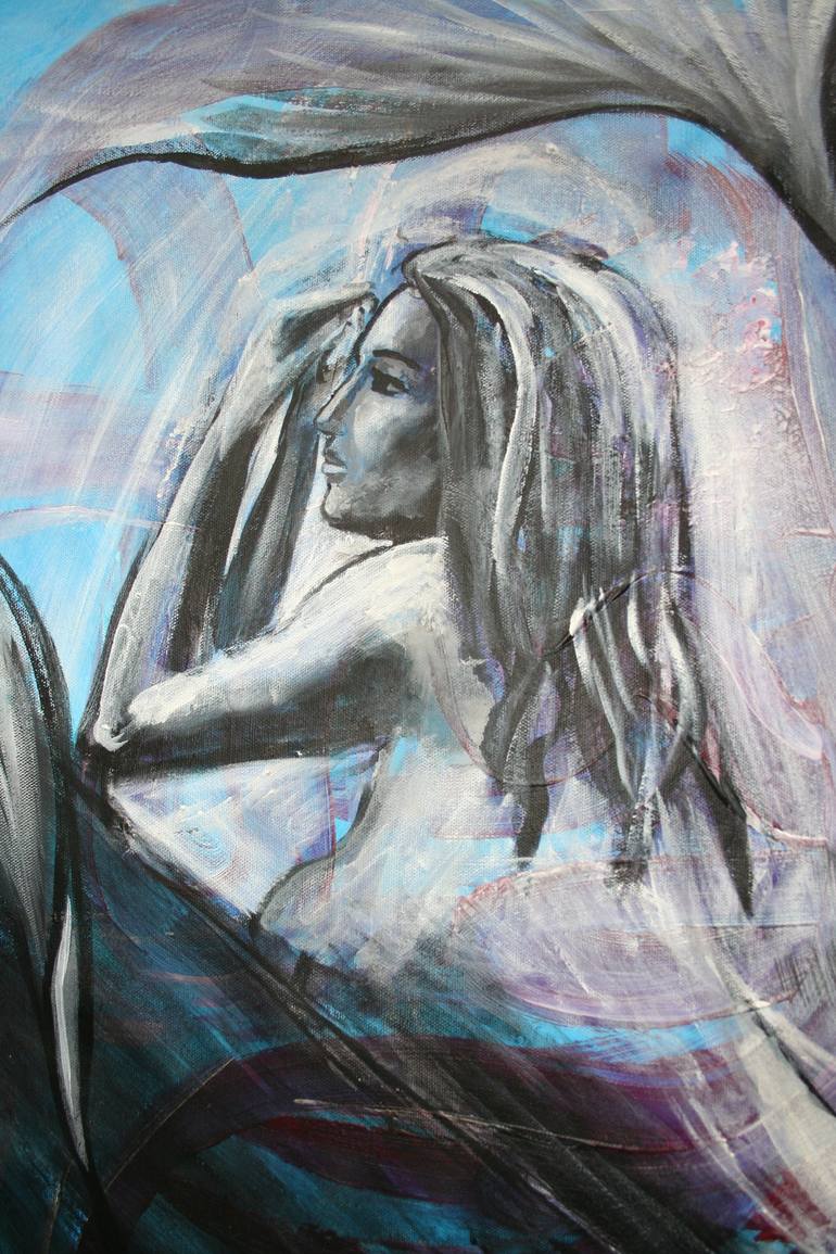 Original Figurative Nude Painting by Aleksandra Cherepanova