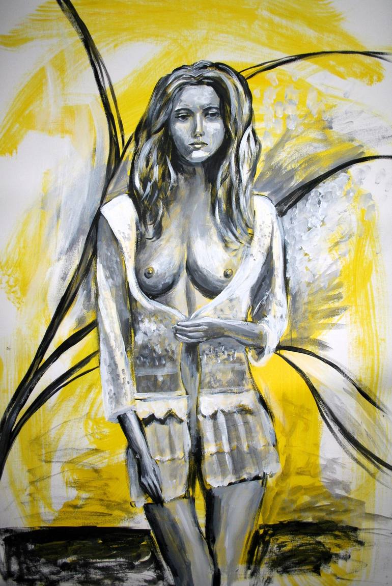 Print of Figurative Nude Paintings by Aleksandra Cherepanova
