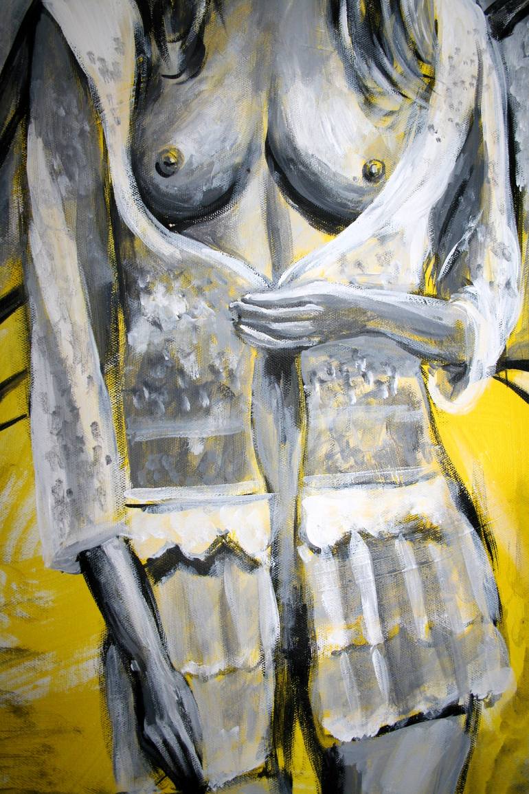 Original Figurative Nude Painting by Aleksandra Cherepanova