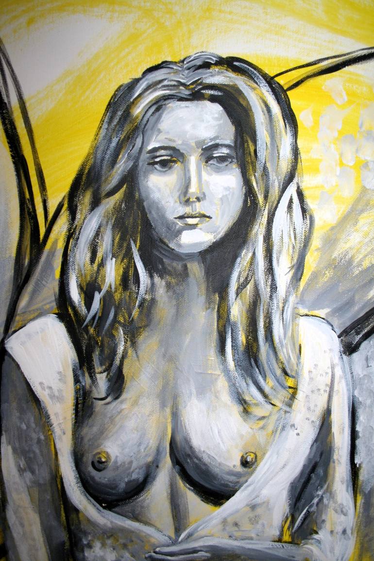 Original Figurative Nude Painting by Aleksandra Cherepanova