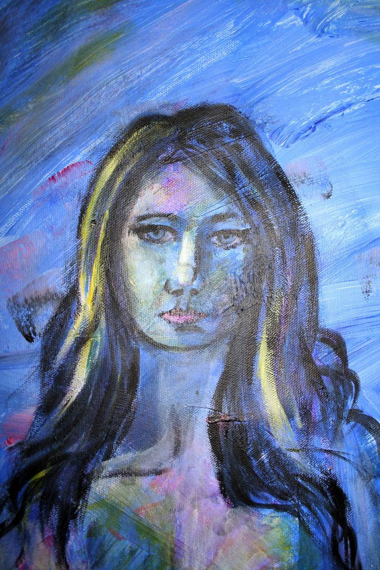 Original Expressionism Nude Painting by Aleksandra Cherepanova