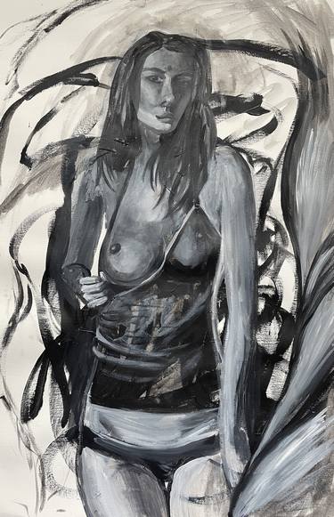 Print of Nude Paintings by Aleksandra Cherepanova