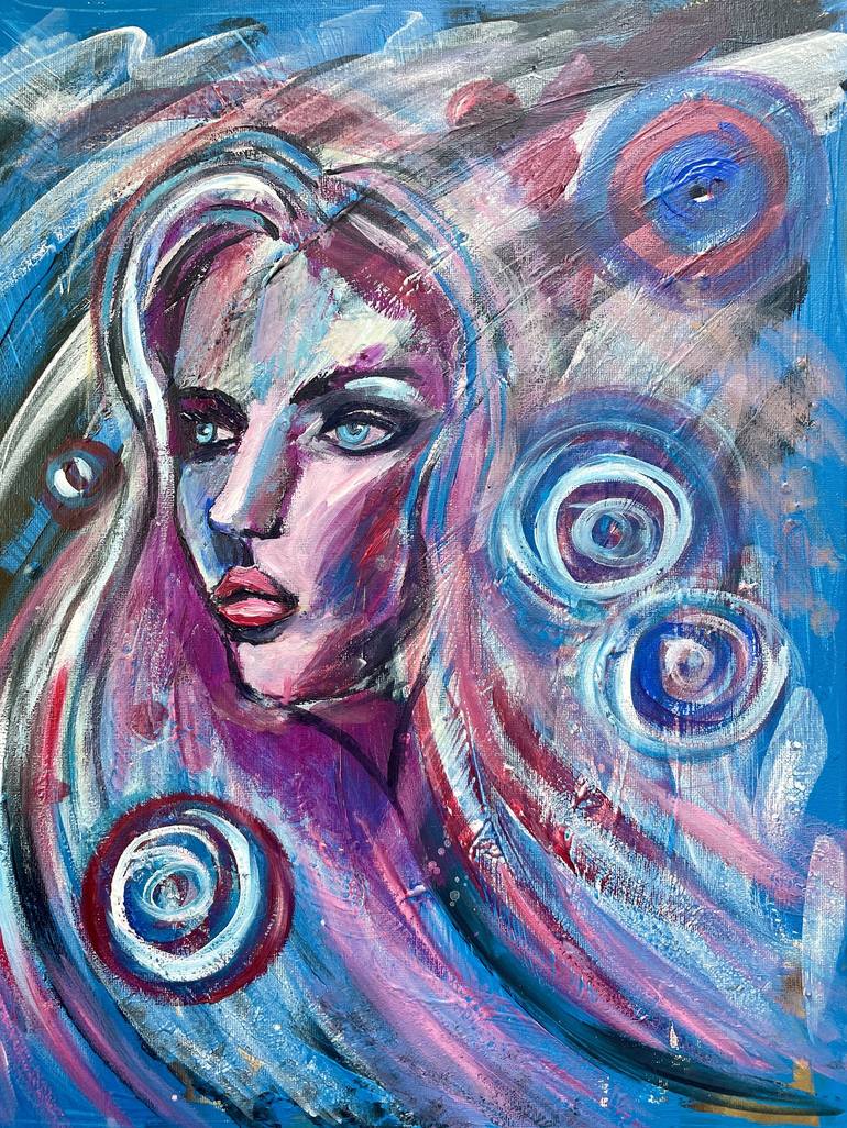 Print of Expressionism Women Paintings by Aleksandra Cherepanova