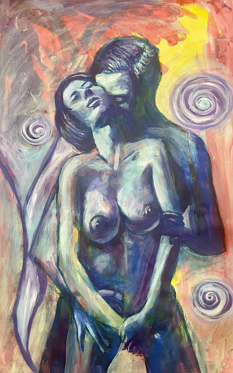 Print of Expressionism Erotic Paintings by Aleksandra Cherepanova
