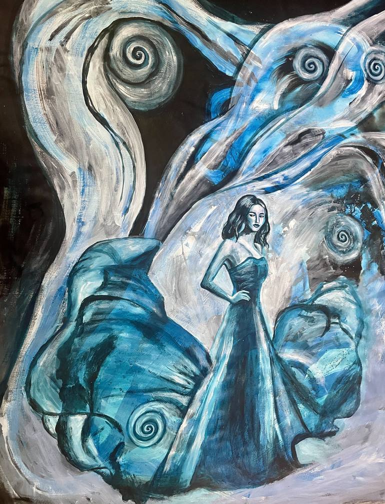 Print of Figurative Women Paintings by Aleksandra Cherepanova